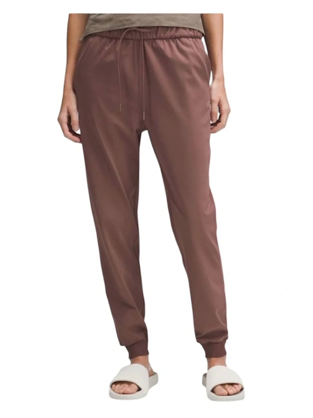 Lululemon Stretch High Rise Jogger Pants Size 6 Dark Oxide Performance Casual